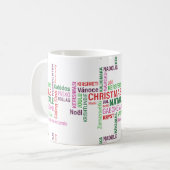 マグカップ。クリスマス。 コーヒーマグカップ (正面左)