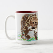 マグカップ/グリズリーベア ツートーンマグカップ (左)