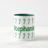 マグカップ – グリーンキャンディカンの名前 (中央)