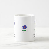 マグカップ "コーヒーとお花で毎日がもっと素敵に！" (中央)