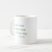 マグカップ -ゴルフで最も嫌な3つの単語: Still. Your. Shot (正面左)
