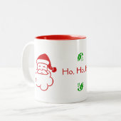 マグカップ – サンタとホリー (正面左)