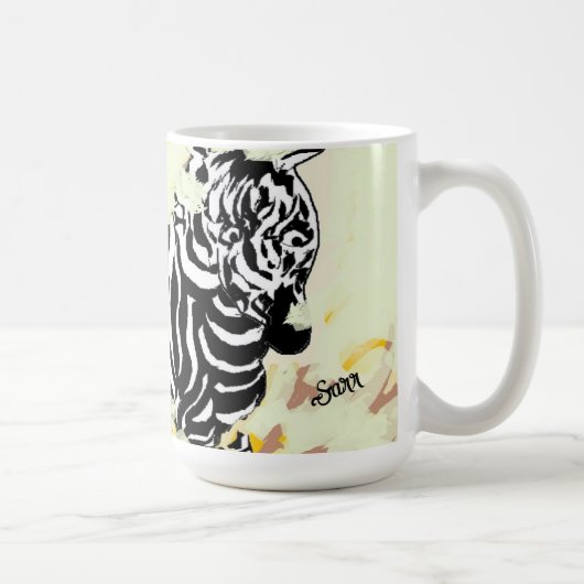 マグカップ：シマウマの自由 コーヒーマグカップ (右)