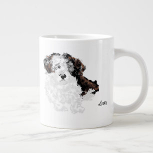 マグカップ：シーズー（犬）子犬 ジャンボコーヒーマグカップ