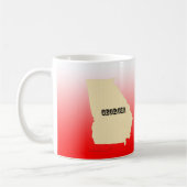 マグカップ – ジョージア州マップ（都市あり） (左)