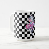 マグカップ/ゼブラ市松模様にと コーヒーマグカップ (正面左)