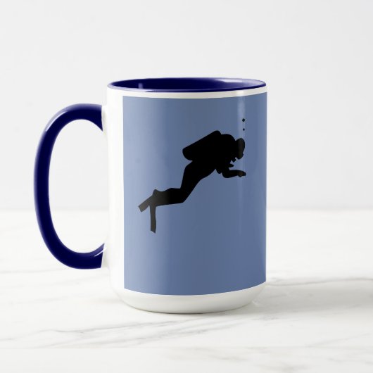 マグカップ – ダイバーとカメ (左)