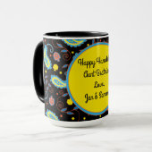 マグカップ"ハヌカーペイズリードリードルとスター" マグカップ (正面左)