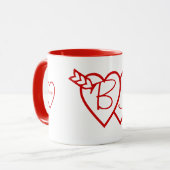 マグカップ – ハート入り (正面左)
