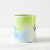 マグカップ – ビスミッラの緑の色 – 11オンス (中央)
