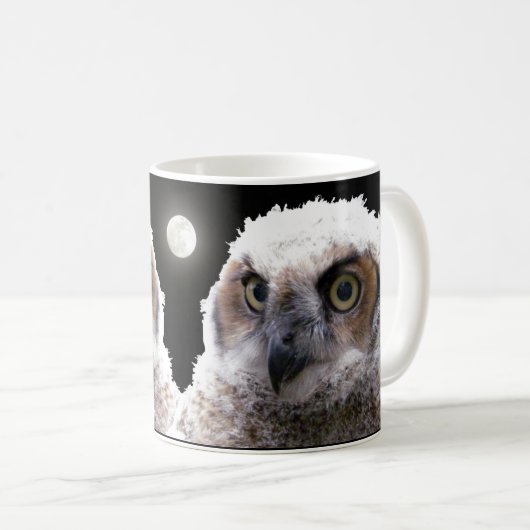 マグカップ – フクロウとムーン (正面右)