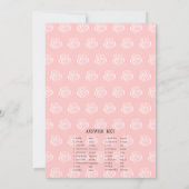 マグカップ ブライダルシャワー ワードスクランブル ゲーム カード (裏面)