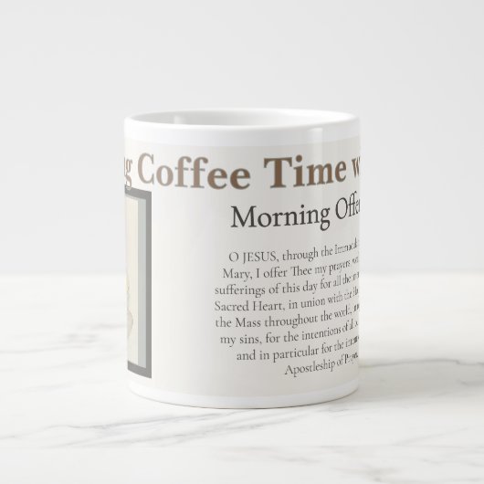 マグカップ:モーニングコーヒーのひととき ジャンボコーヒーマグカップ (正面)
