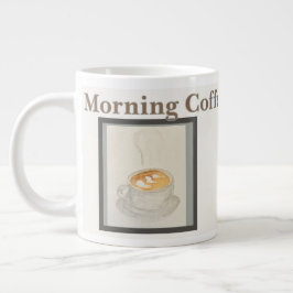 マグカップ:モーニングコーヒーのひととき ジャンボコーヒーマグカップ