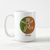 マグカップ – 〔占星術の〕十二宮図の《星座》乙女座色 (左)