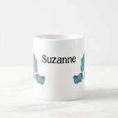 マグカップ – 名前の付いた母と子のドラゴン (中央)