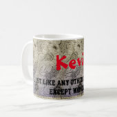 マグカップ – 名前（ケビン） (正面左)
