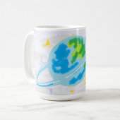 マグカップ:太陽系の彼方へ コーヒーマグカップ (正面左)