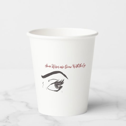 マグカップ「女の目」紙カップ 紙コップ (正面)