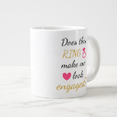 マグカップ – 婚約リングや輪 – ホットピンク (正面右)