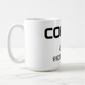 マグカップ/引用文「コーヒーの後に命が始まる」 コーヒーマグカップ (左)