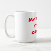 マグカップ/引用文「My Blood type is Coffee」 コーヒーマグカップ (左)