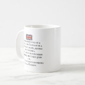 マグカップ – 愛国的スローガン付きユニオンジャック国旗14 (正面左)