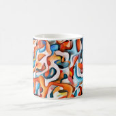 マグカップ – 抽象芸術 カラフル (中央)