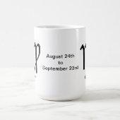 マグカップ – 《星座》乙女座記号 (中央)