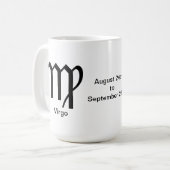 マグカップ – 《星座》乙女座記号 (正面左)