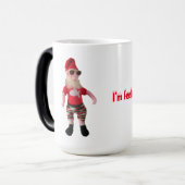 マグカップ – 暖かいサンタ (正面左)