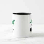 マグカップ – 無料シリア地図フラグ (中央)