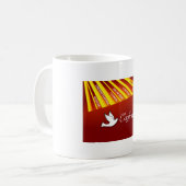 マグカップ、確認、赤の鳩、レイ コーヒーマグカップ (正面左)