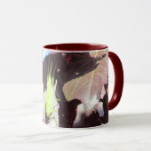 マグカップ – 緑のバッタ葉ー (正面右)