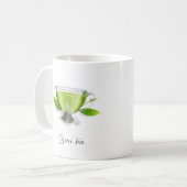 マグカップ – 緑茶 (正面左)
