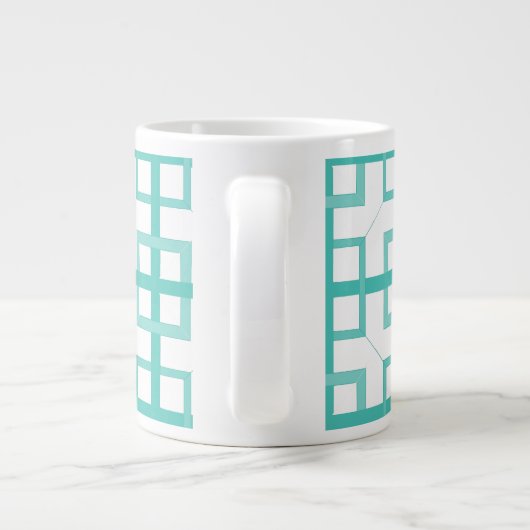 マグカップ – 織り込みアクアスクウェア (裏面)