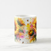 マグカップ – 美しい黄色のひまわり (中央)