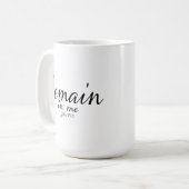 マグカップ：聖なる書物、 経典- Jn 15:5に残る コーヒーマグカップ (正面左)