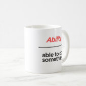 マグカップ – 能力の定義 (正面右)