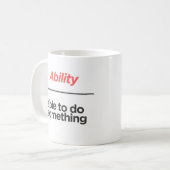 マグカップ – 能力の定義 (正面左)