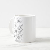 マグカップ 花 デザイン  (正面左)