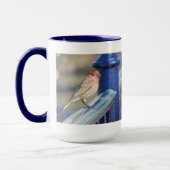 マグカップ – 赤い頭付きスパロー (左)