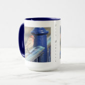 マグカップ – 赤い頭付きスパロー (正面左)