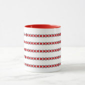 マグカップ – 赤と黒の線 (中央)