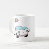 マグカップ – 車と飛行機 (正面左)