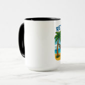 ☕マグカップ:「退職:たった一つのフリップフロップ遠くに」 マグカップ (正面左)