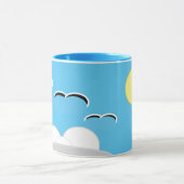 マグカップ – 雲の上のカモメ (中央)