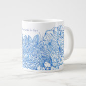 マグカップ(青) ジャンボコーヒーマグカップ (正面右)