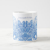 マグカップ(青) ジャンボコーヒーマグカップ (正面)