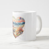 マグカップ：高地ハート ジャンボコーヒーマグカップ (正面右)